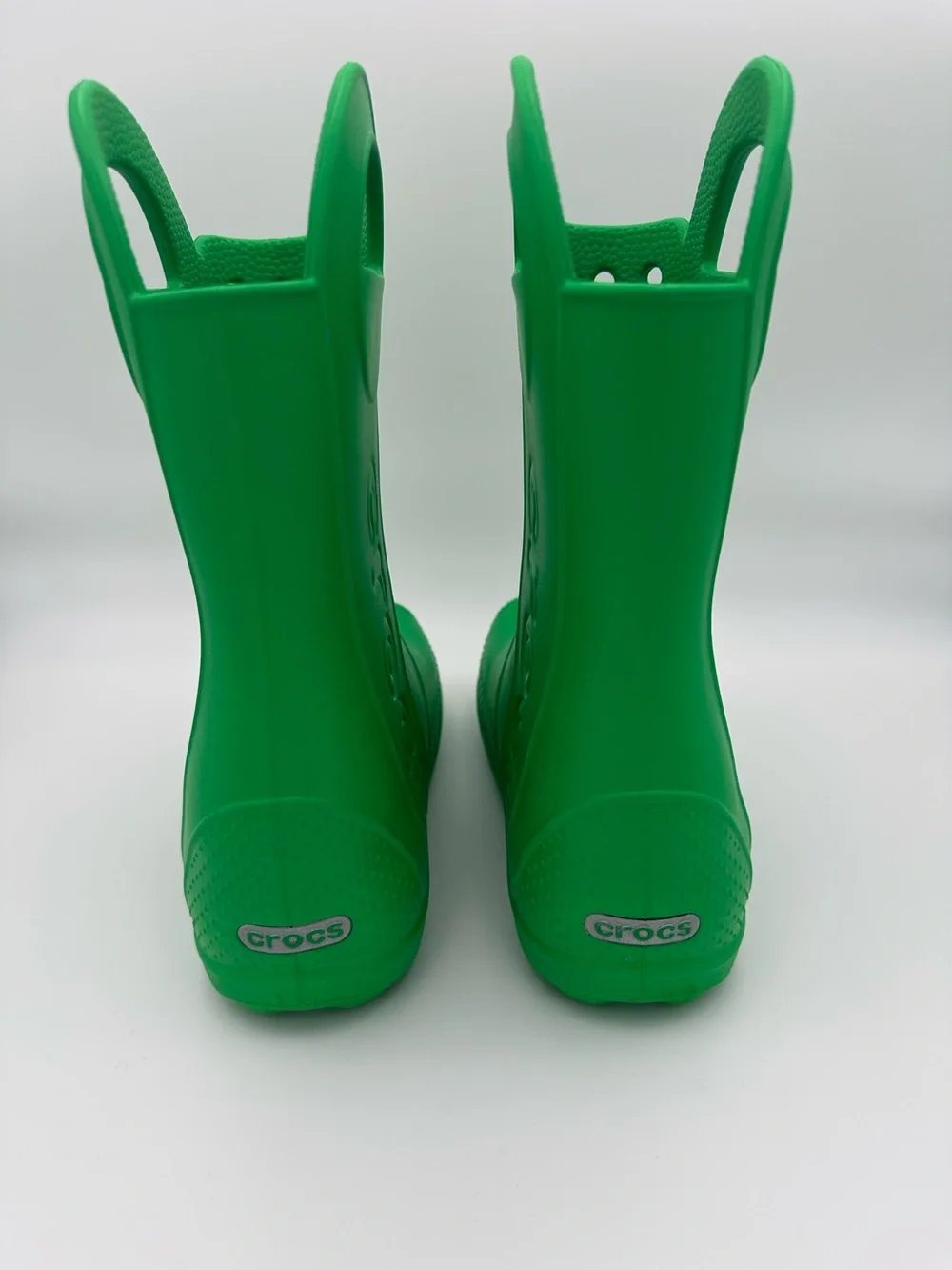 Crocs Handle It Green Boots Size J-3